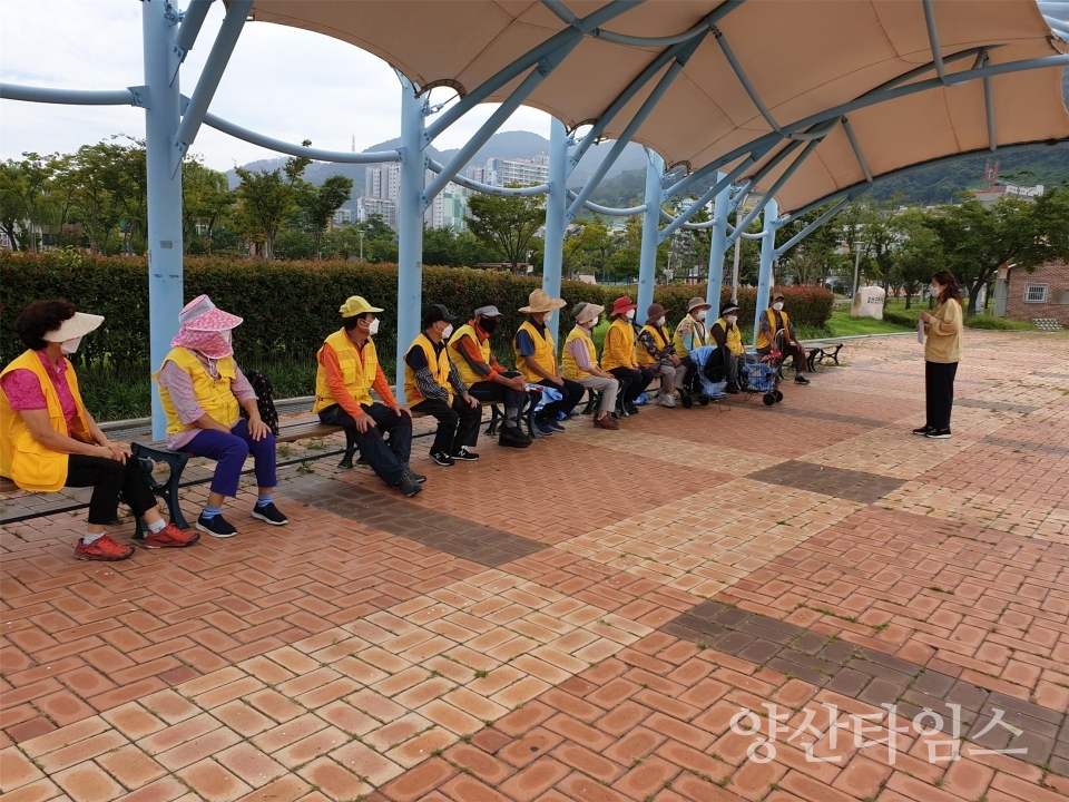 동면 노인일자리 간담회ⓒ양산타임스