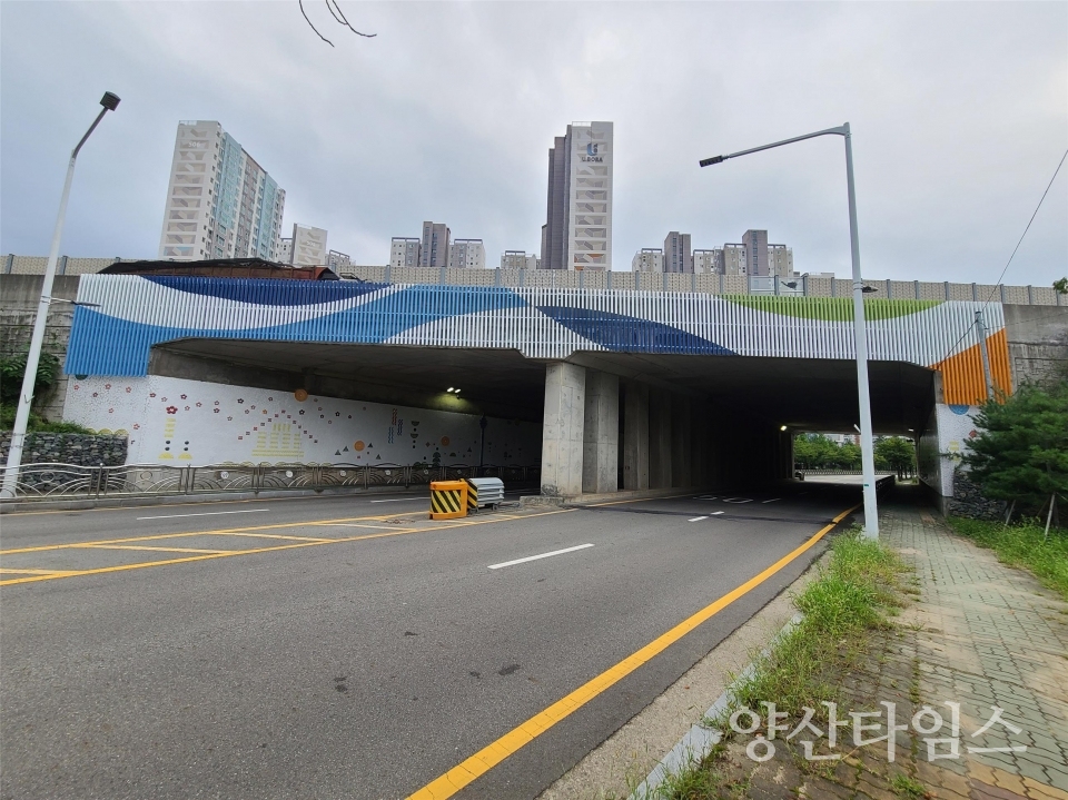 고속도로 하부 입면 경관 개선ⓒ양산타임스