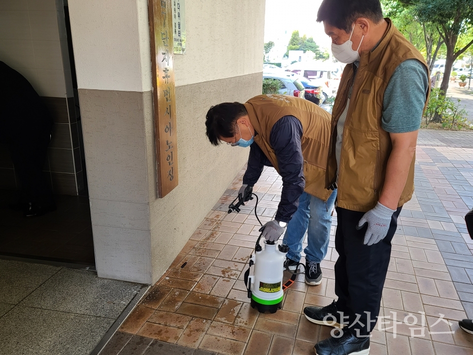 양주동 경로당 방역수칙 준수ⓒ양산타임스