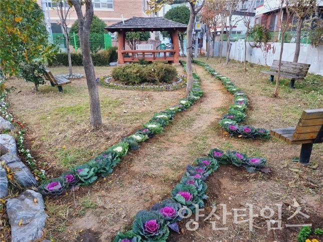 강서동 꽃길 조성ⓒ양산타임스