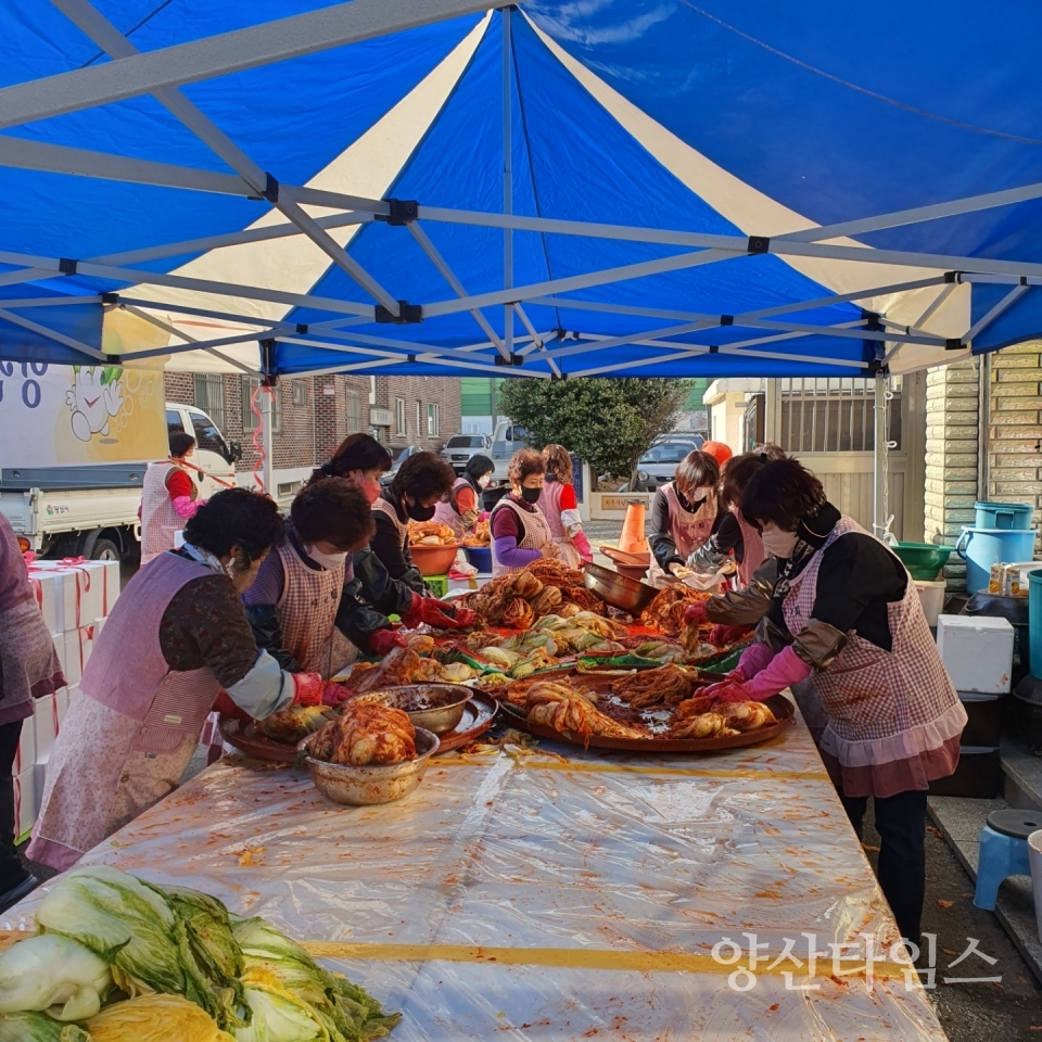 자비회 이웃사랑 김장나눔ⓒ양산타임스
