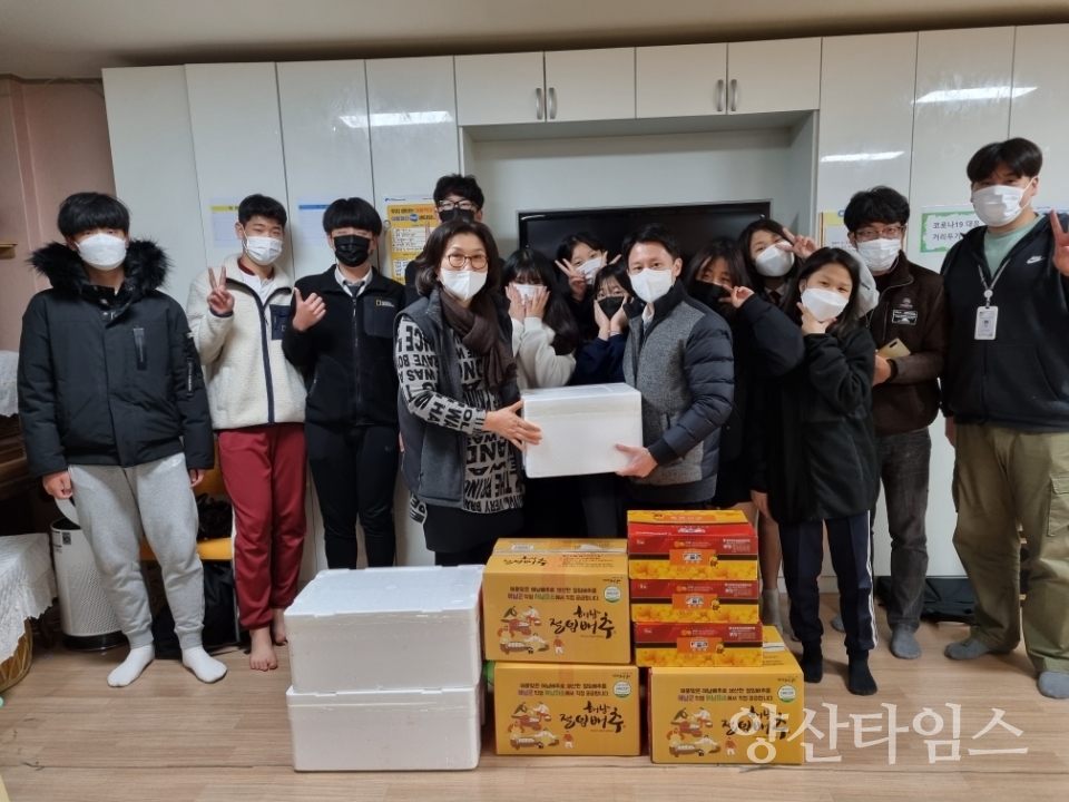 우리집 세프 김장담가 아동센터 기부ⓒ양산타임스