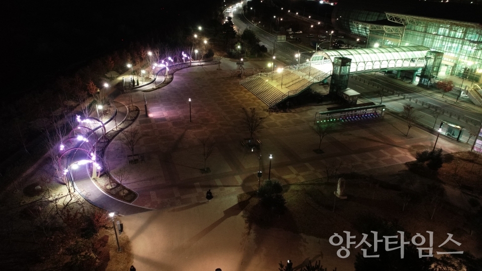 부산대양산캠퍼스역 나눔광장ⓒ양산타임스