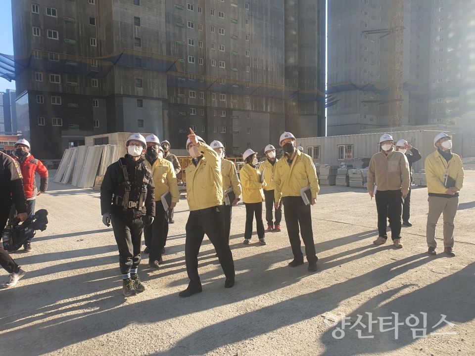 건설현장 긴급안전점검ⓒ양산타임스