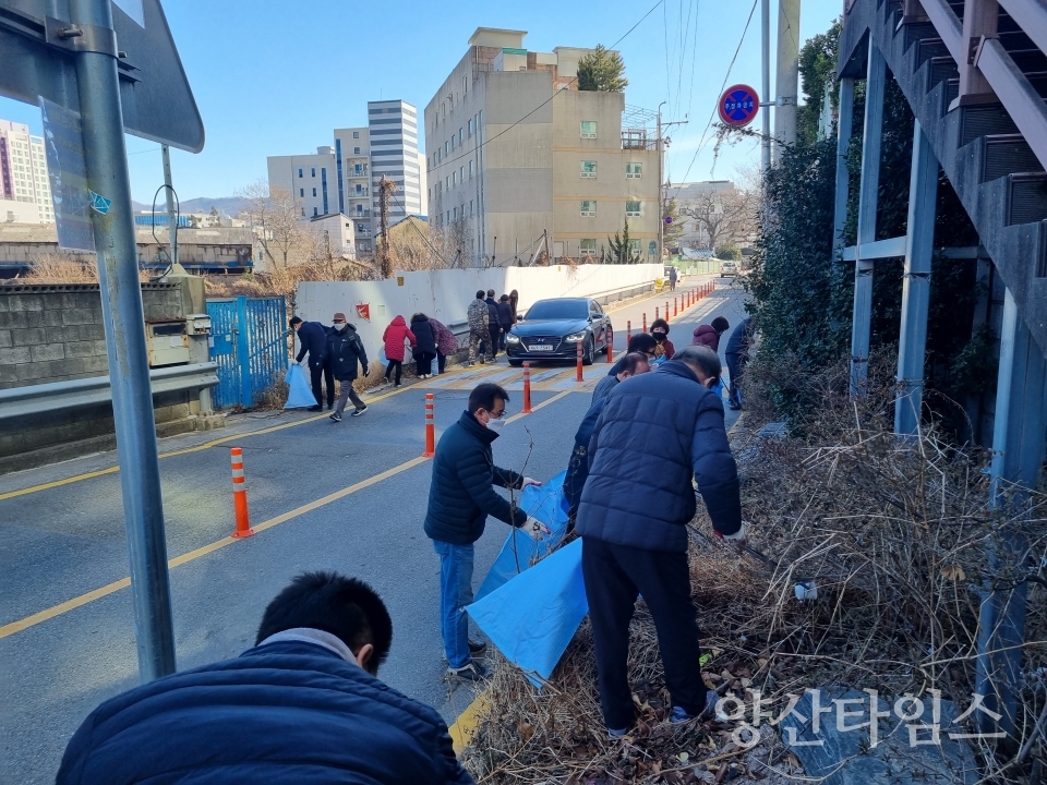 덕계동 설맞이 환경정비활동ⓒ양산타임스