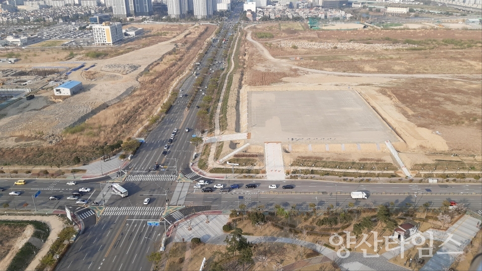 수학체험공원 임시 공영주차장ⓒ양산타임스