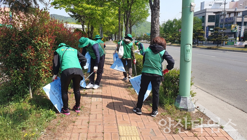 회야강 산책로 일대 정비ⓒ양산타임스