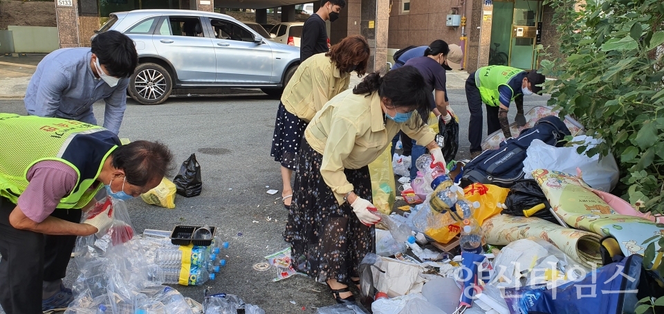 서창동 생활폐기물 불법투기단속ⓒ양산타임스