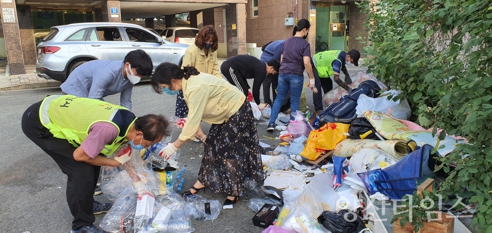 서창동 생활폐기물 불법투기단속ⓒ양산타임스