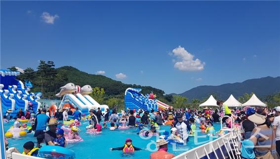 2018년 황산공원 물놀이장ⓒ양산타임스