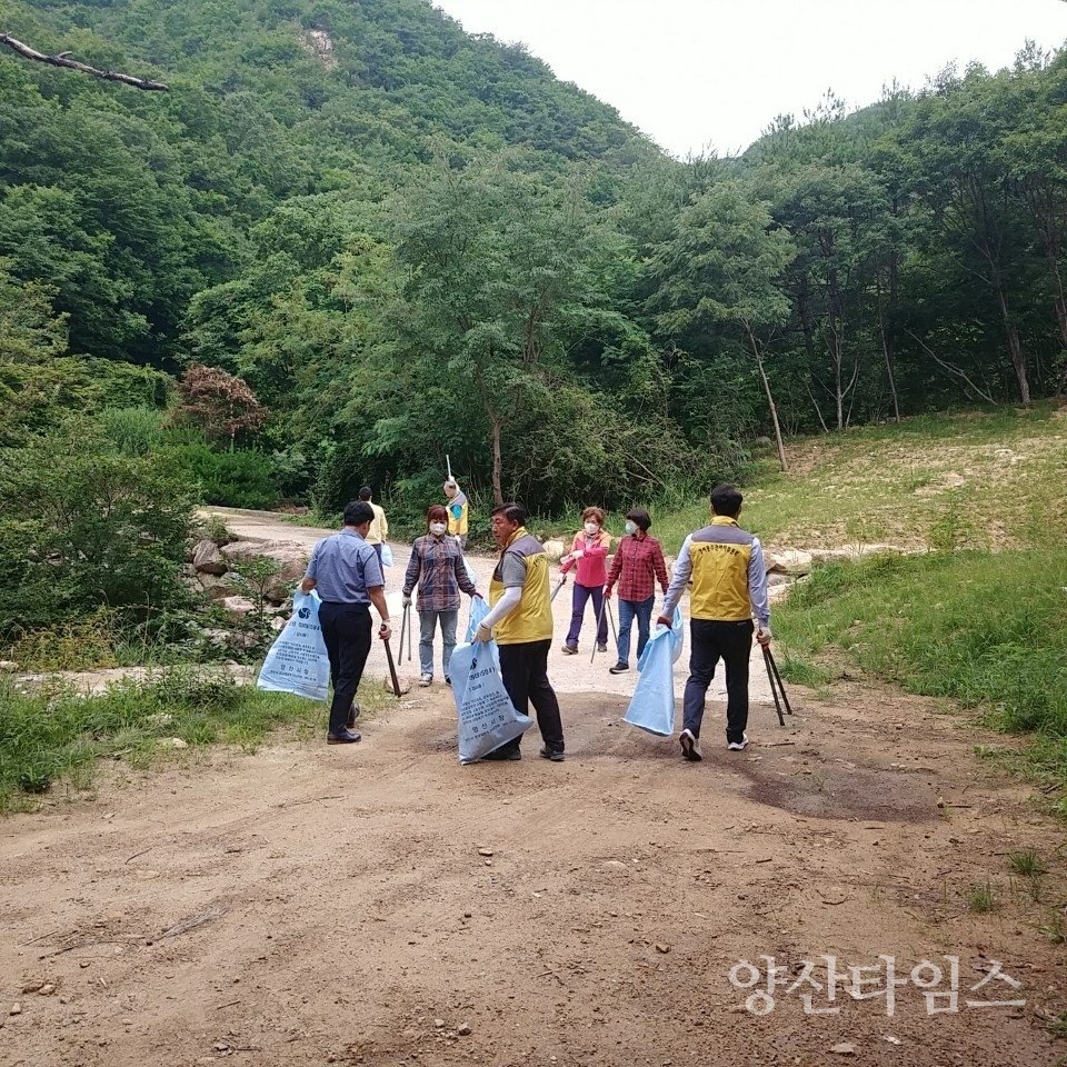 강서동 행락철 맞이 환경정화ⓒ양산타임스