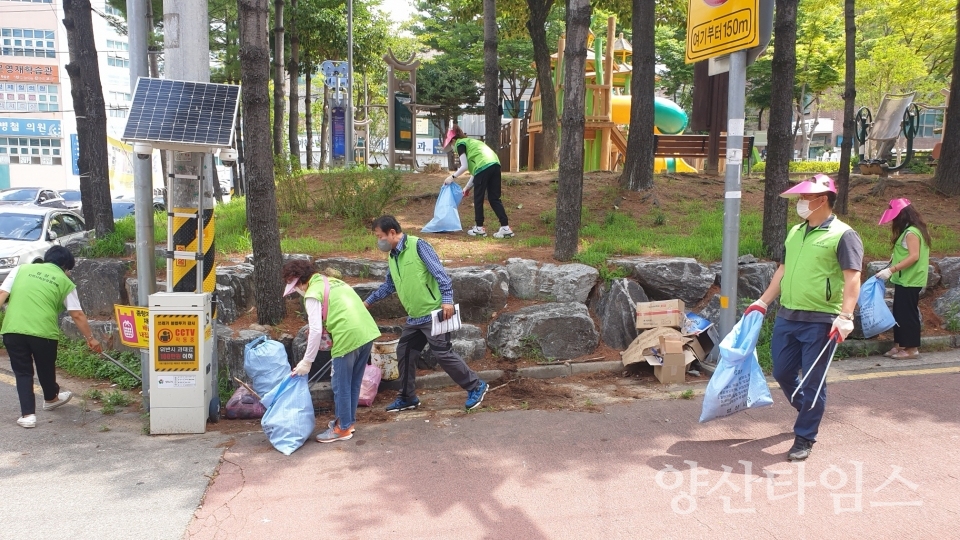 삼성동 국토대청소ⓒ양산타임스
