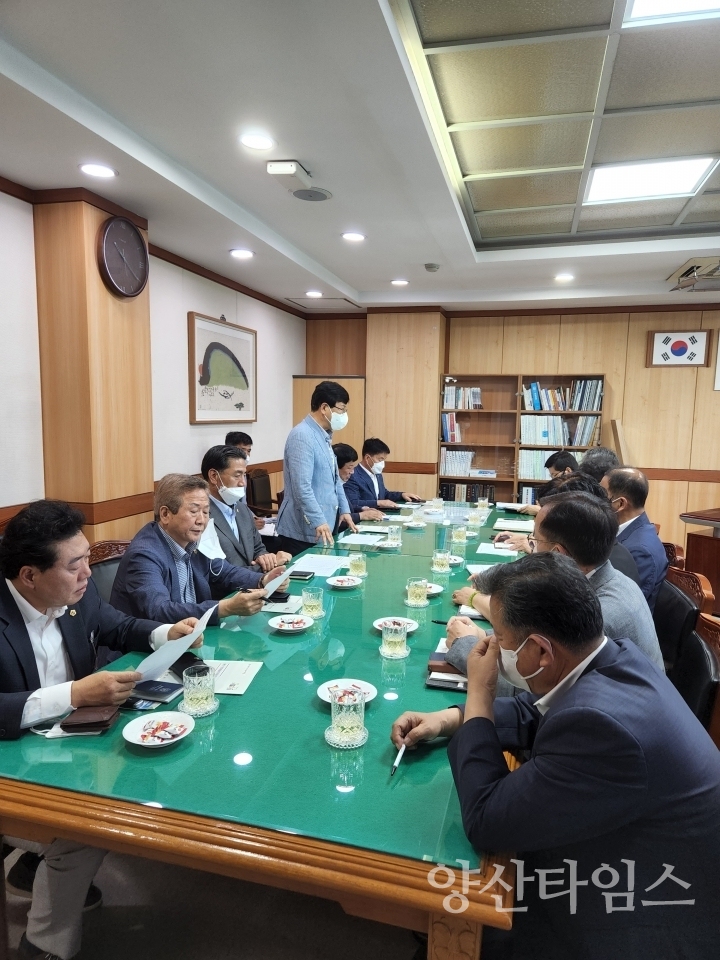 경남도의원과 시정간담회ⓒ양산타임스
