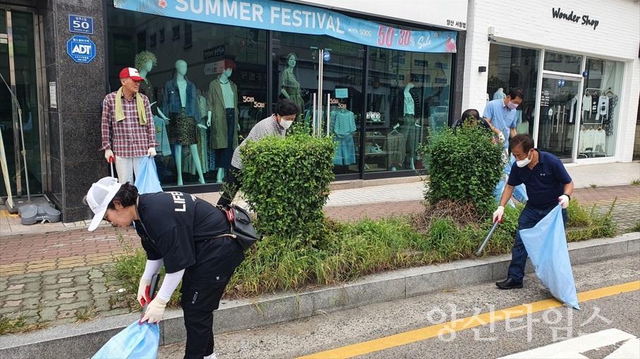 서창동 추석맞이 국토대청소ⓒ양산타임스