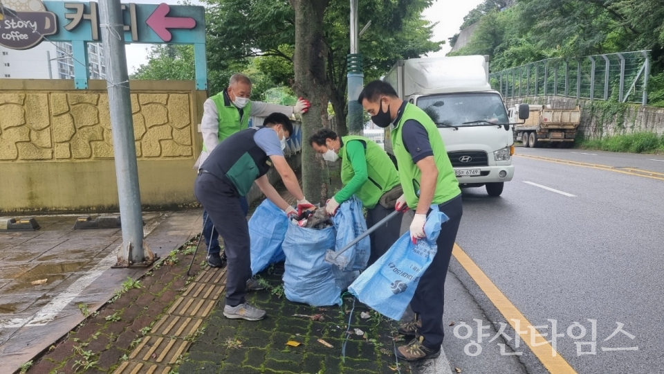 강서동 국토대청소ⓒ양산타임스