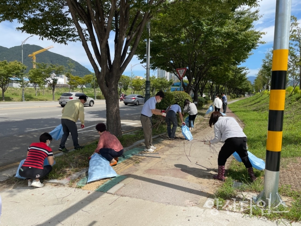 물금읍 추석맞이 환경정비ⓒ양산타임스