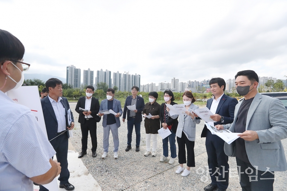 도시건설위원회 현장활동 사진ⓒ양산타임스