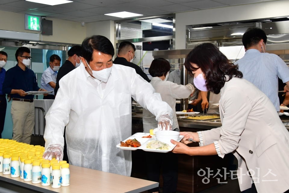 로컬푸드 직원 격려 특식ⓒ양산타임스