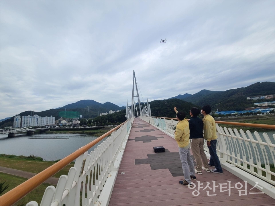드론 활용 안전대전환 집중 안전점검ⓒ양산타임스