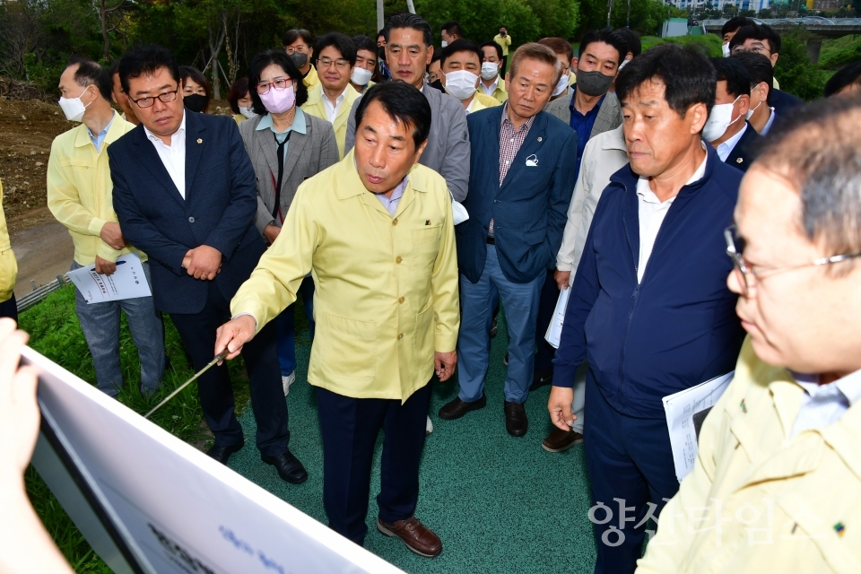 나동연 양산시장 현장행정ⓒ양산타임스