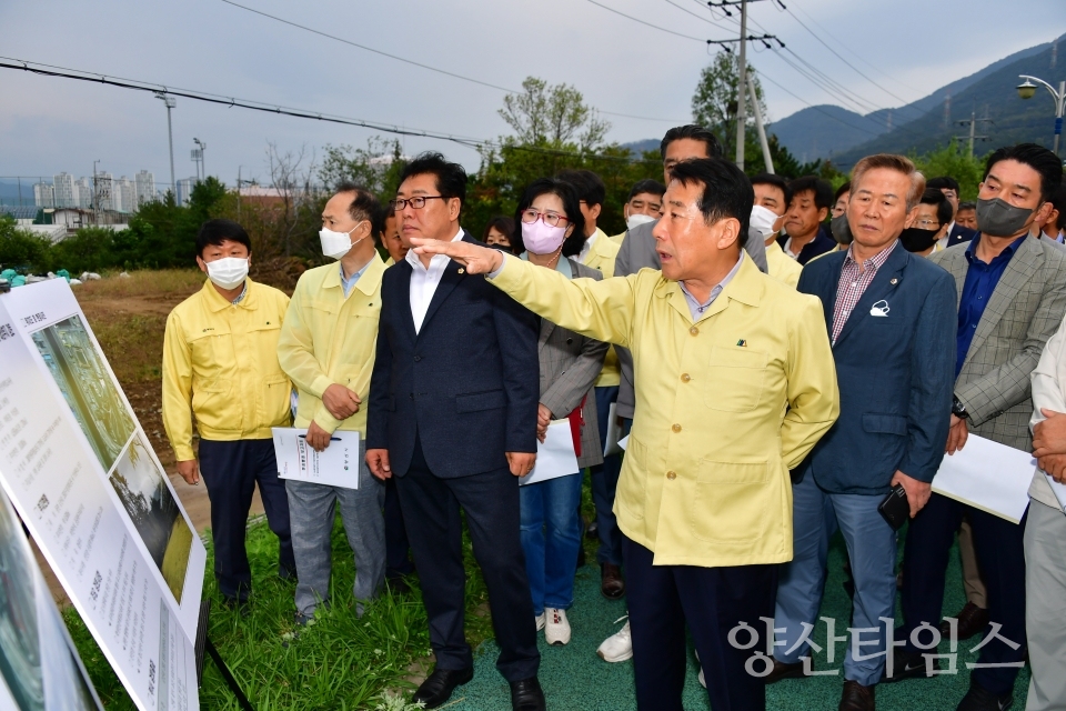 나동연 양산시장 현장행정ⓒ양산타임스