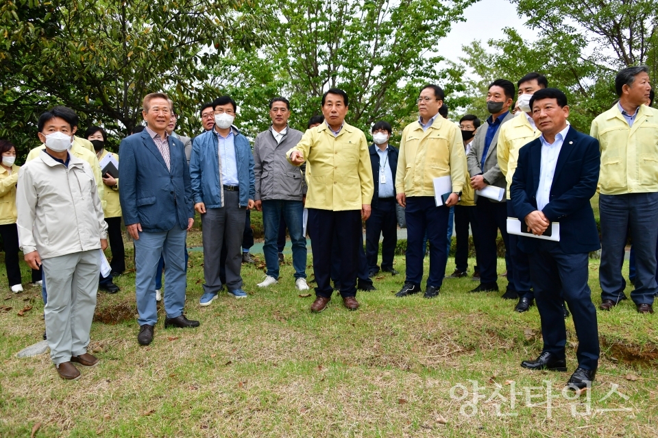 나동연 양산시장 현장행정ⓒ양산타임스