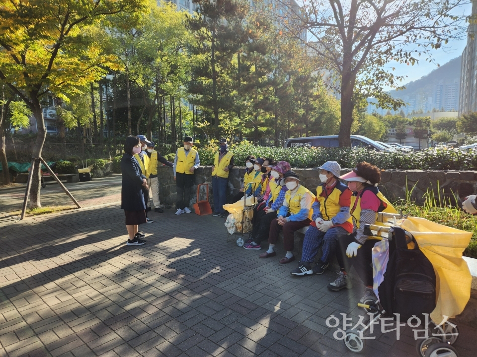 양주동 노인일자리 현장간담회ⓒ양산타임스