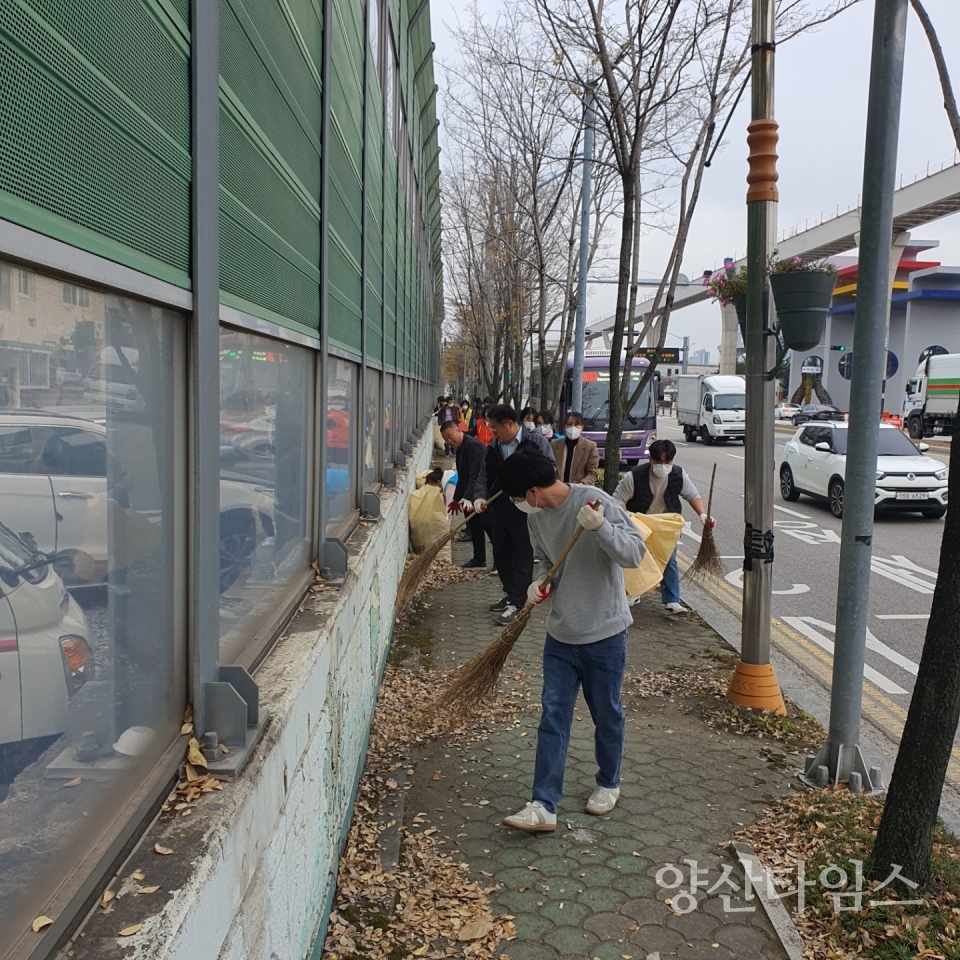 중앙동 국토대청소ⓒ양산타임스