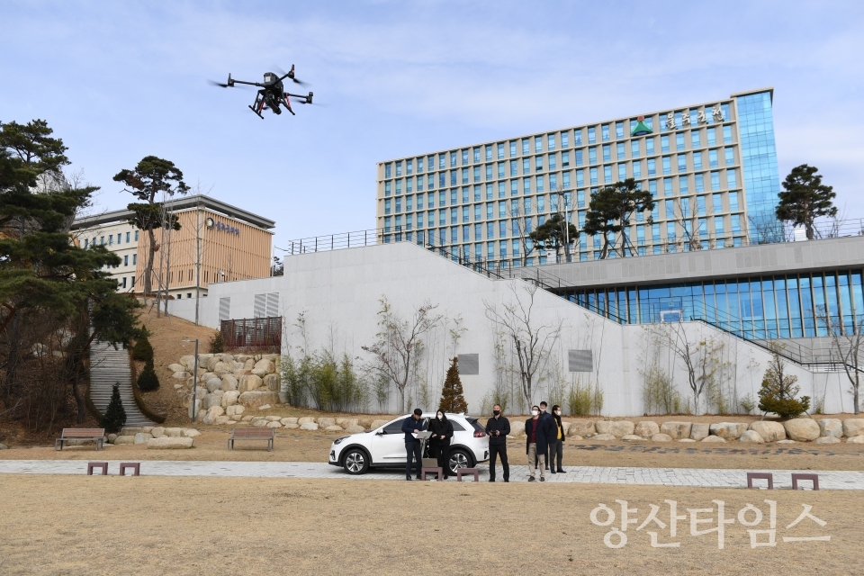울주군, 환경방사선 공중탐사 전용드론 도입ⓒ양산타임스