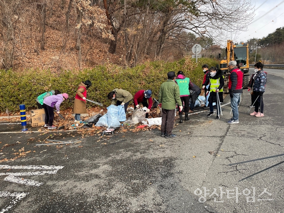동면 12월 국토대청소ⓒ양산타임스