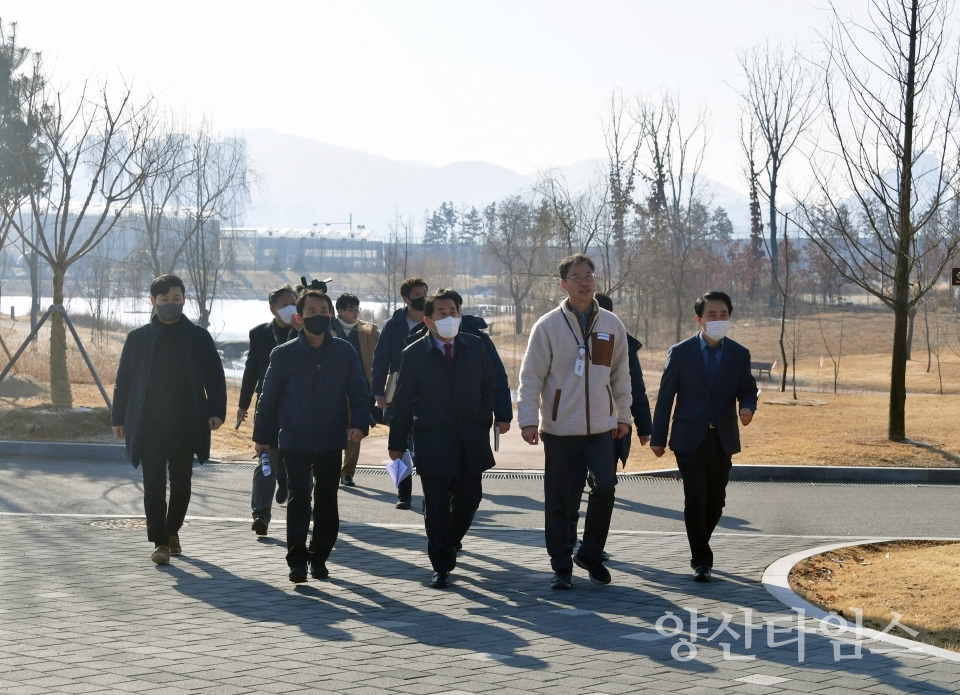 나동연 시장 국립세종수목원 방문ⓒ양산타임스