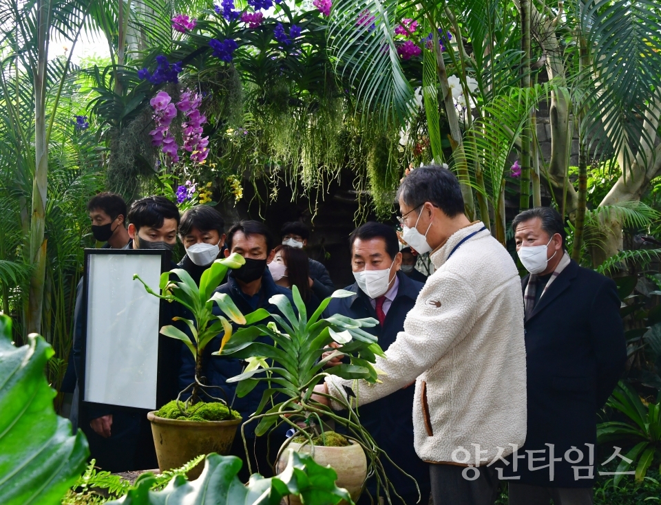 나동연 시장 국립세종수목원 방문ⓒ양산타임스