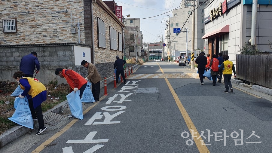 서창동 봄맞이 국토대청소ⓒ양산타임스