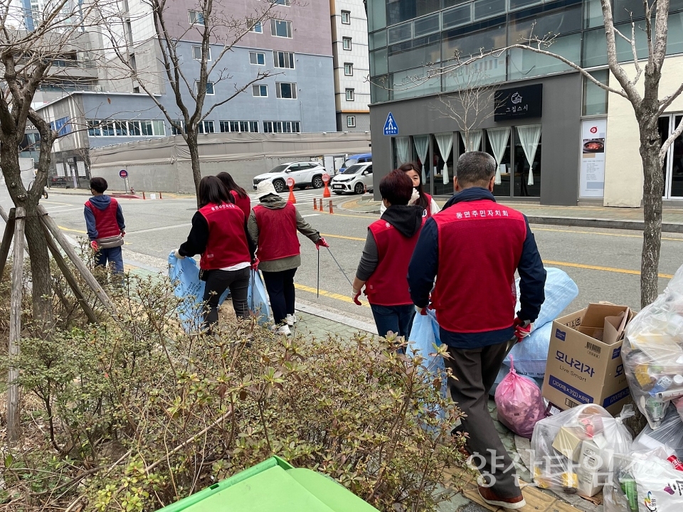 동면 봄맞이 국토대청소ⓒ양산타임스
