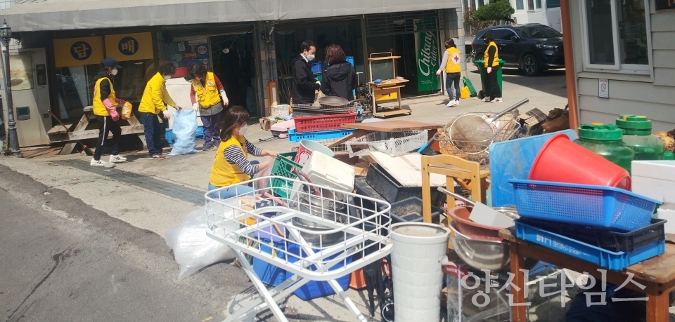 평산동 적십자봉사회 봉사활동ⓒ양산타임스