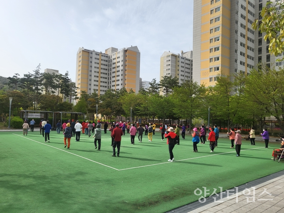 어르신 건강백세운동교실ⓒ양산타임스