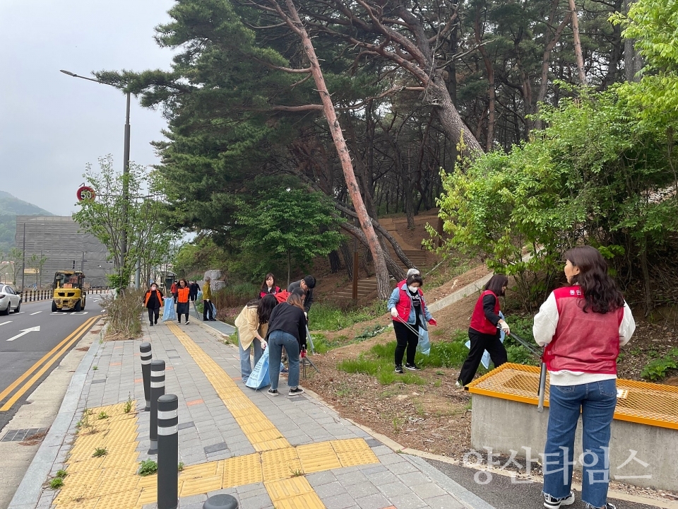 동면 4월 국토대청소ⓒ양산타임스