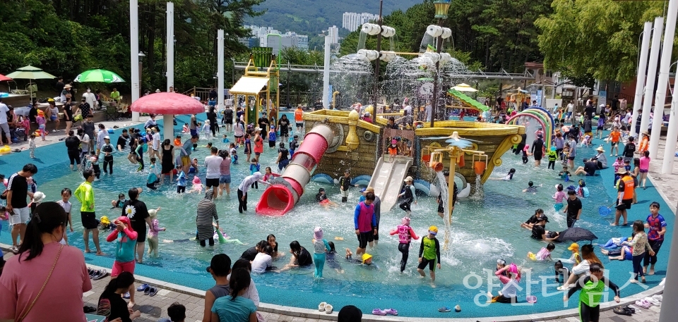 동부양산 명동공원 물놀이장ⓒ양산타임스