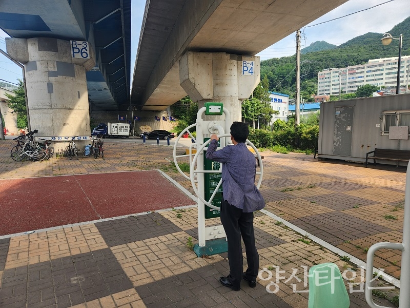 안전분야 야외운동기구 안전감찰ⓒ양산타임스