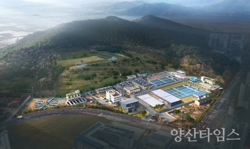 신도시 정수장 증설공사 조감도ⓒ양산타임스