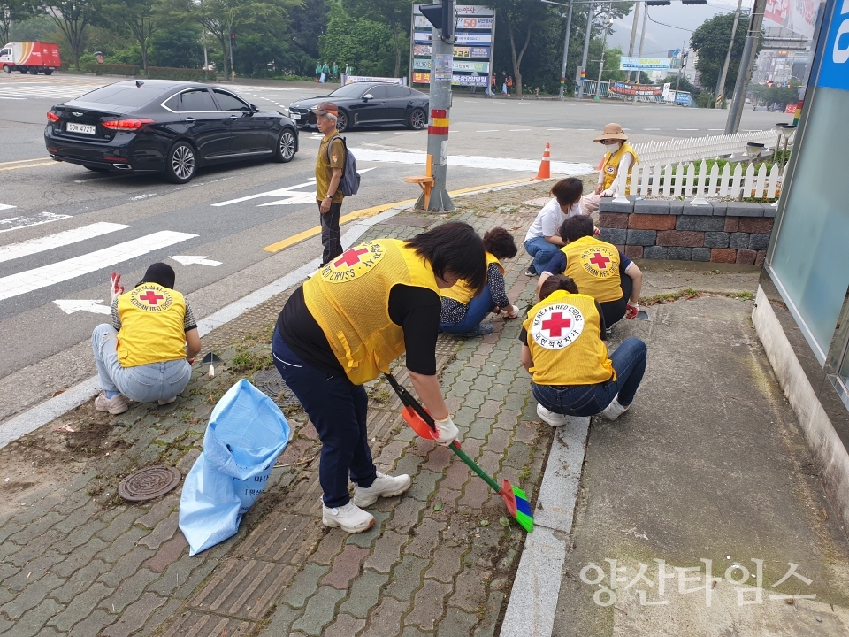 평산동 환경정비 국토대청소ⓒ양산타임스
