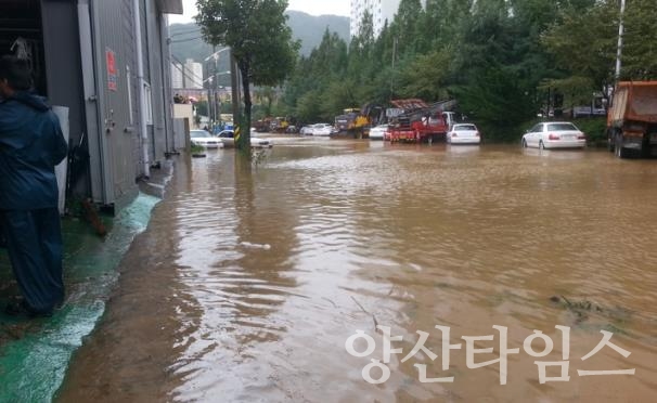 "북정배수구역 정비계획" "북정배수구역 정비계획(북정지역)_태풍 피해1" "북정배수구역 정비계획(북정지역)_태풍 피해2" "북정배수구역 정비계획(중부지역)_태풍 피해1" "북정배수구역 정비계획(중부지역)_태풍 피해2" ⓒ양산타임스