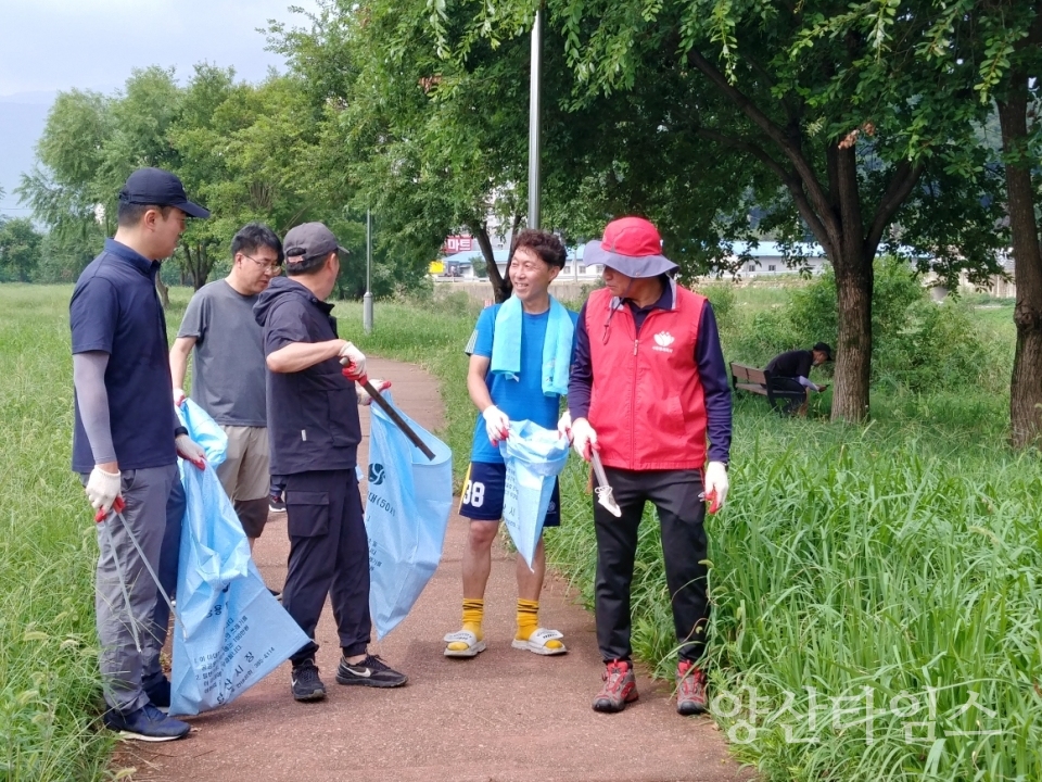 오리소향토회 오리소공원 환경정화ⓒ양산타임스