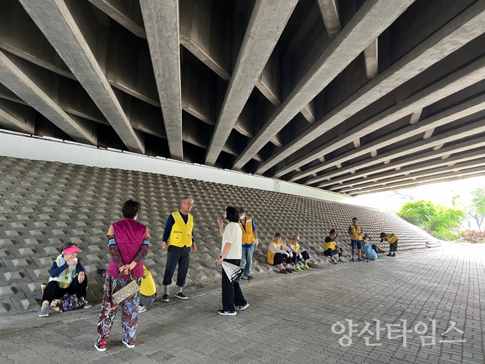 양주동 노인일자리 현장안전교육ⓒ양산타임스