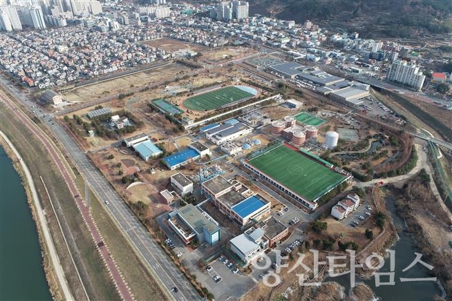 "양산하수처리장 전경" "양산하수처리장 냄새 주민간담회" ⓒ양산타임스