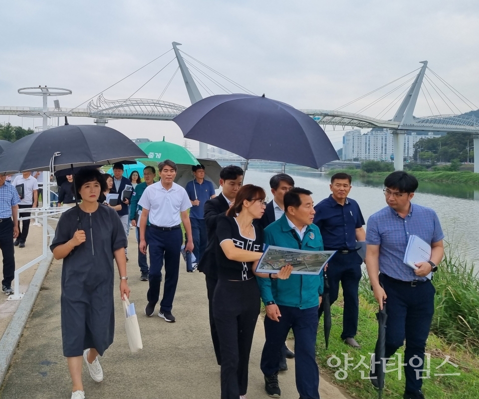 양산삽량문화축전 행정지원단 현장점검ⓒ양산타임스
