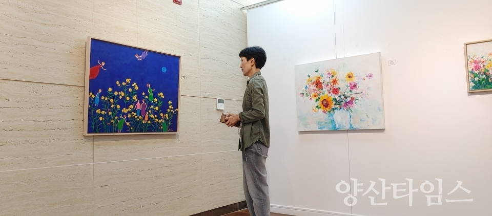 선바위도서관, 김성희 작가 초대전 개최ⓒ양산타임스