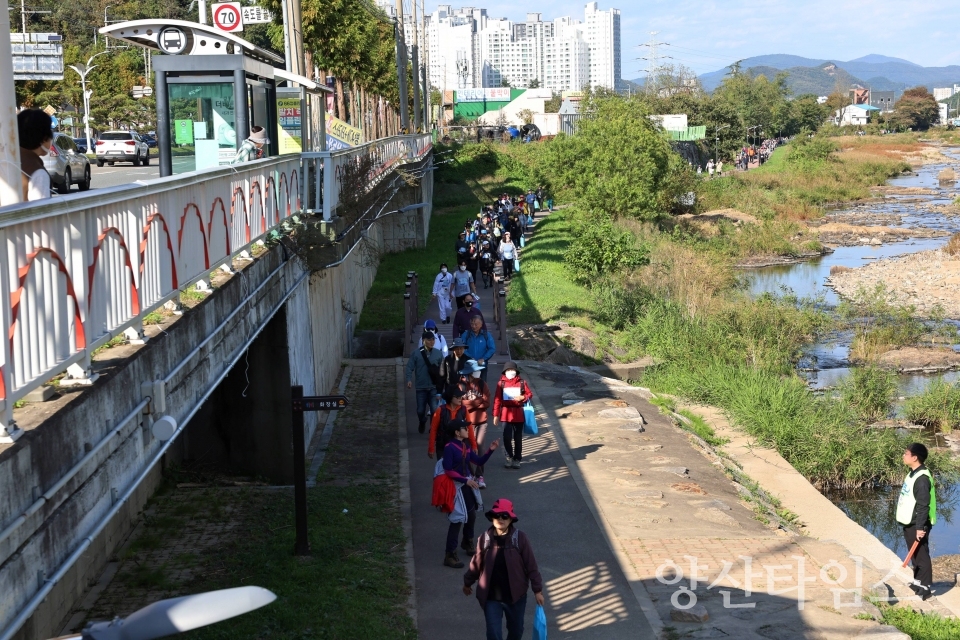 양산 회야강 힐링 걷기ⓒ양산타임스