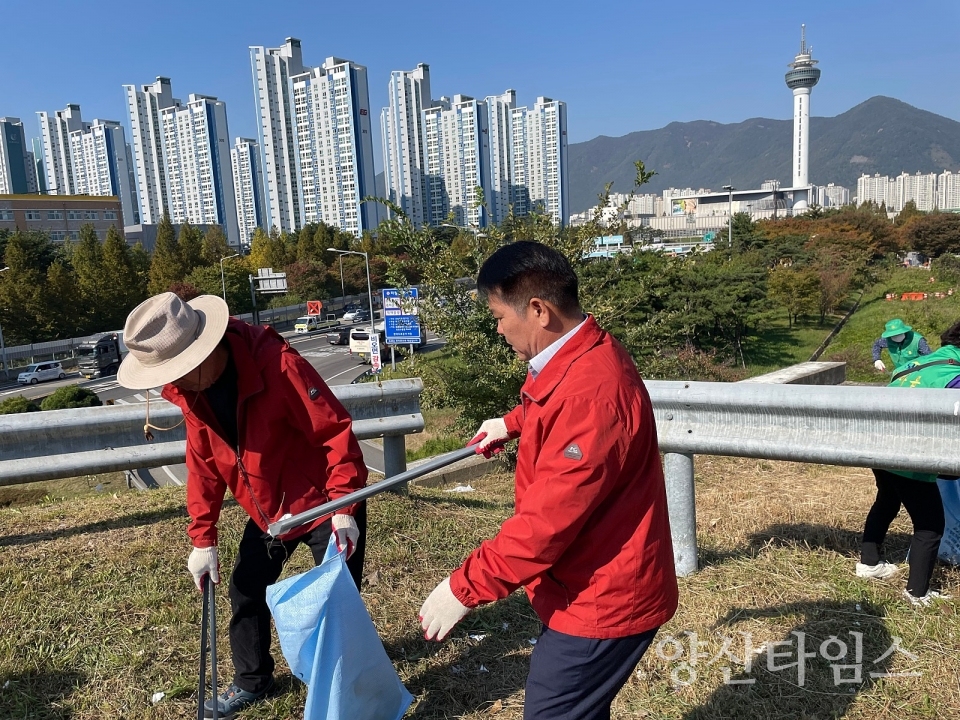 동면 10월 국토대청소ⓒ양산타임스
