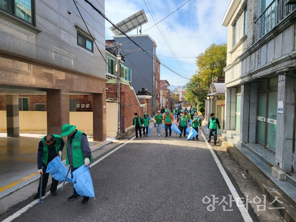 물금읍 국토대청소ⓒ양산타임스